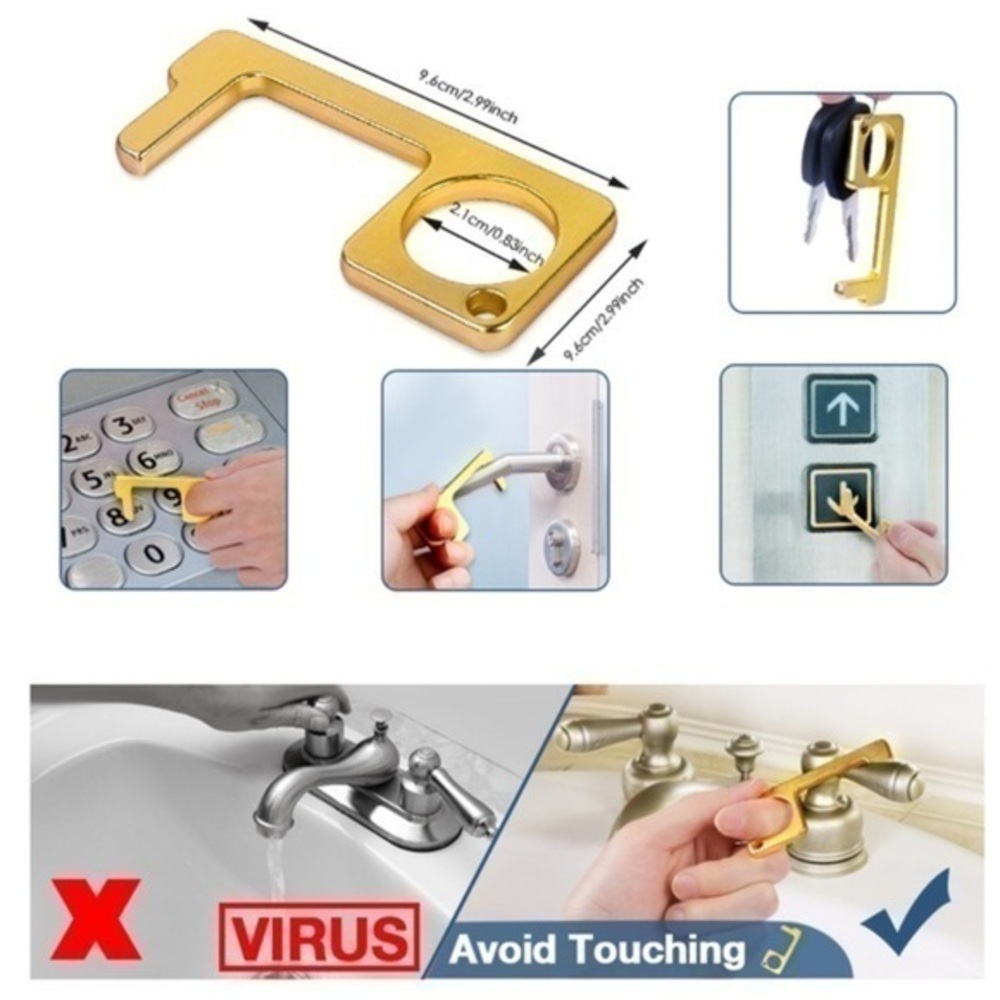 5 for $25! Keychain - Brass Door Handle Opener Pull!
